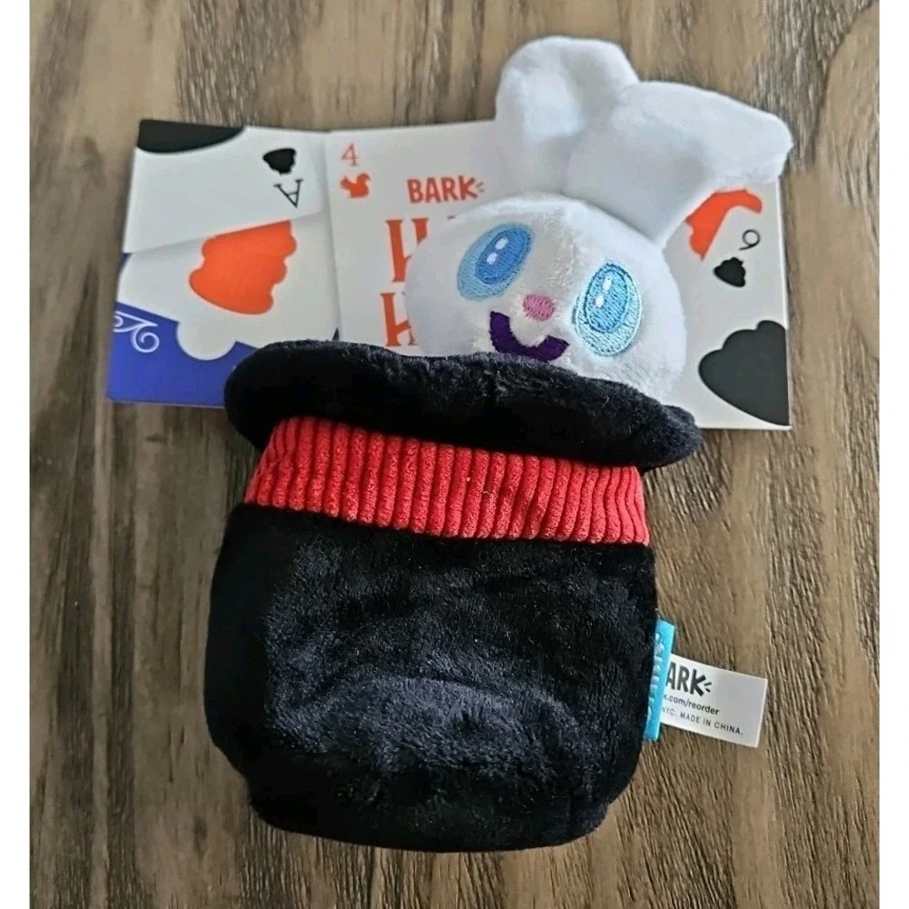 Bark Box Dog 2pc Toy Plush HAT HARE Great Barkini's Magnificent Magic Box Small